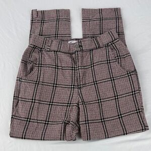 Hollister Ultra High Rise Plaid Straight Leg Dress Pants